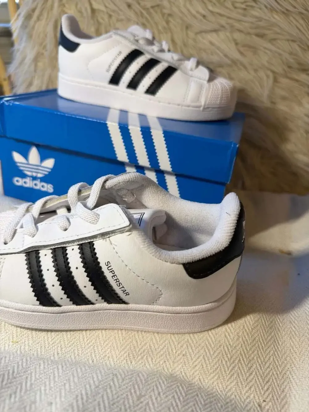 Adidas Originals Superstar II Elastic Lace Toddler Shoes White/Black